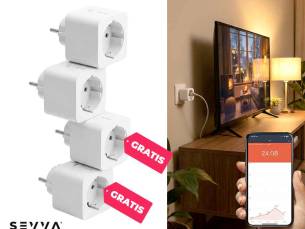 SEVVA&reg; Slimme Stekkers 2+2 GRATIS - Met Live Energiemeter En Meer! ...
