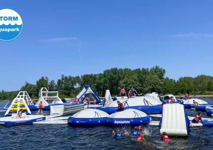 1 uur toegang tot Storm Aquapark Leiden incl. uitleg + zwemvest