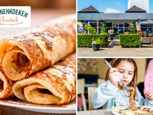 Warme drank + gebak of broodplank + pannenkoek bij Pannenkoeken Boetiek