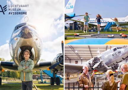 Entree voor Luchtvaartmuseum Aviodrome