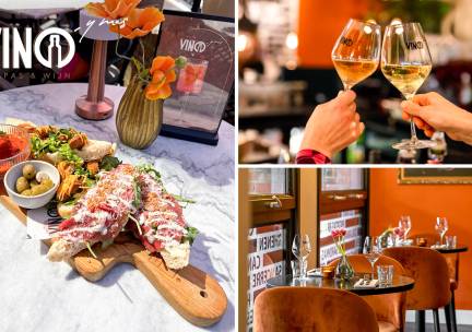 Lunchplateau bij Vino y Mas
