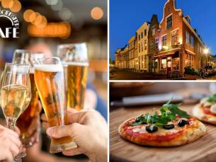2 bier of wijn naar keuze + hapjes in hartje Utrecht
