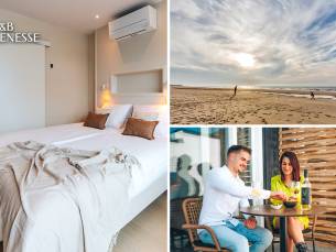 1 of 2 overnachting(en) voor 2 + ontbijt + fles wijn in Renesse aan zee
