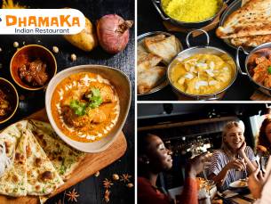 Indiaas 3-gangendiner naar keuze bij Dhamaka Indian Restaurant