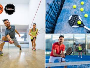 Huur squashbaan (45 min) of padelbaan (1 uur)