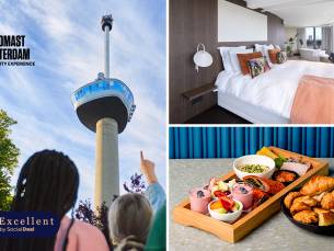 Overnachting voor 2 + ontbijt + cava in de Euromast