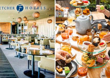 High Tea, High Wine, High Beer of High Bubbles voor 2 bij Fletcher Hotels