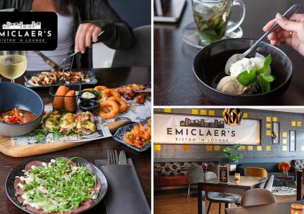 3-gangen shared dining-diner bij Emiclaer's Bistro 'n Lounge