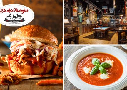 2-gangen keuzelunch bij De Drie Paardjes