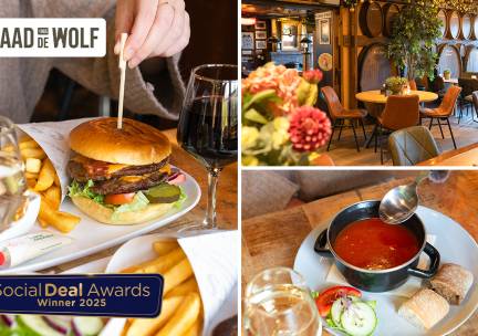 Hoofdgerecht of 2-gangen keuzediner bij CafÃ© Aad de Wolf