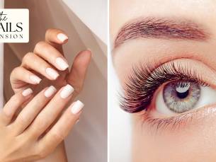 Wimperextensions of nagelbehandeling naar keuze