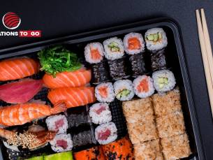 Sushibox naar keuze (22, 34 of 48 stuks) voor afhaal