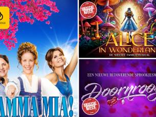 voor de musical MAMMA MIA!, Alice in Wonderland of Doornroosje