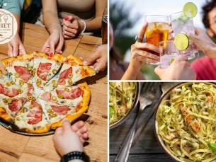 Pizza, pasta of kapsalon naar keuze + drankje
