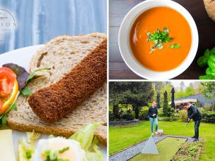 2-gangen keuzelunch + minigolf bij Brasserie Fusion