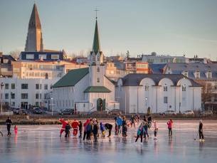 Gletsjers en watervallen