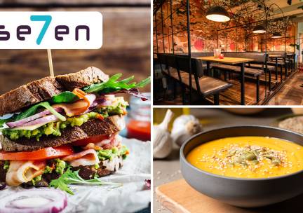 Clubsandwich + soep bij Se7en in hartje Utrecht