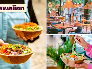 2 medium pokÃ©bowls naar keuze bij Hawaiian PokÃ© Bowl