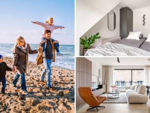 Overnachting(en) voor 4 tot 6 in een luxe triplex appartement in hartje Blankenberge