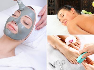 Rug-, spa-pedicure- of gezichtsbehandeling