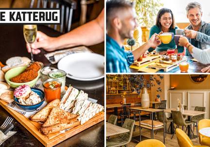 High tea + glas bubbels bij Lunchroom de Katterug in hartje Tilburg