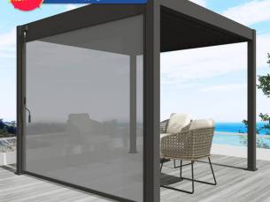 Windscherm voor Terrazzo Terrasoverkapping met Lamellen