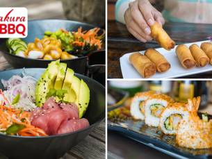 Sushibox (24 of 51 stuks) of 2 pokebowls + drankjes voor afhaal bij Sakura Koreaanse BBQ