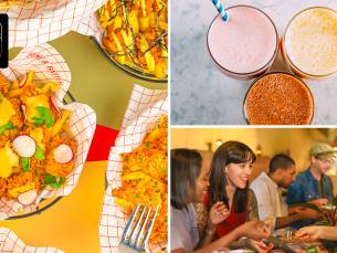 Gefrituurde kip + milkshake naar keuze voor dine-in of afhaal