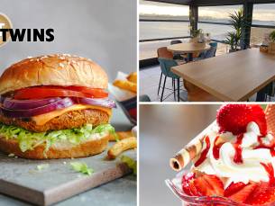 3-gangen keuzediner bij Paviljoen DT Twins aan de Waal