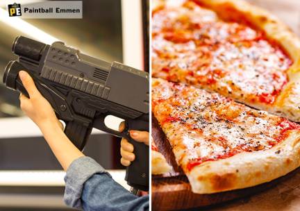 1 uur lasergame + pizza bij Paintball Emmen