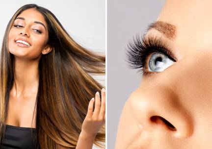 Kappersbehandeling of wimperextensions