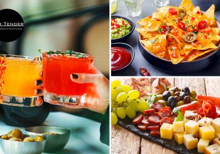 Luxe bittergarnituur of onbeperkt nacho's (2 uur) + 1 cocktail bij Bar Tender