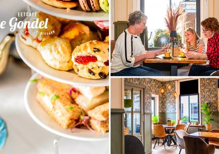 High tea incl. onbeperkt thee bij Eetcafé de Gondel