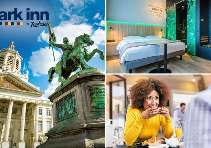 Overnachting voor 2 + ontbijt + late check-out in Brussel