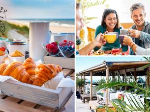 Vaderdagontbijt of -lunch bij Bandu Beach in Scheveningen