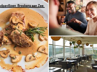 3-gangendiner à la carte bij Strandpaviljoen BAZ