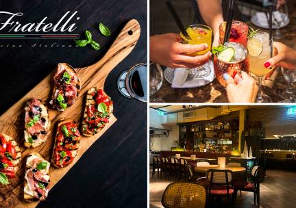 High cocktail + hapjes bij Fratelli Voorburg