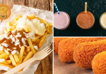 Friet + saus + snack + drankje naar keuze bij Smulkoning