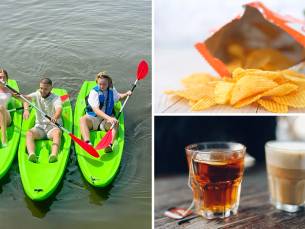 Kajakken (90 min) + drankje + snack