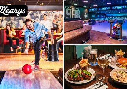 Bowlen voor 2 tot 6 personen (55 min) + hoofdgerecht naar keuze bij O'Learys