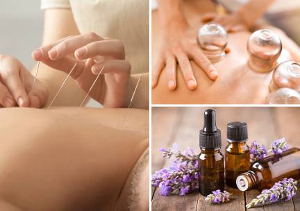 Cupping, acupunctuur en/of kruidenbehandeling + intake