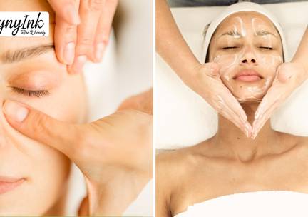 Gezichtbehandeling met gezichtsmassage (60 min) of microneedling (60 min)