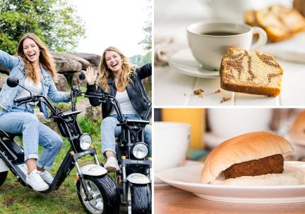 Huur e-chopper + koffie/thee + cake + evt. broodje kroket + minigolf