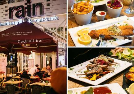3-gangen keuzediner bij RAIN aan het Rembrandtplein in hartje Amsterdam