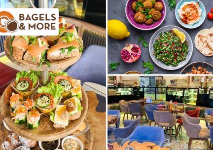 Mezzeproeverij of ultra deluxe high tea (1,5u) bij Bagels & More