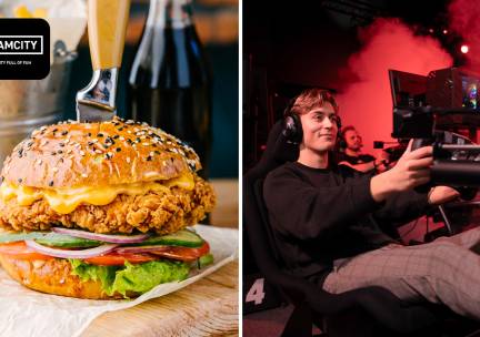 Formule 1-experience + evt. burger bij Samcity Simracen in Hoorn