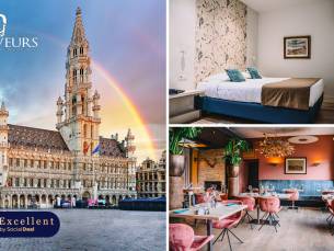 Overnachting voor 2 + ontbijt in Halle