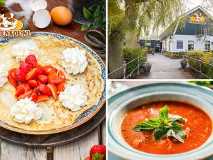 2- of 3-gangenlunch of -diner Ã  la carte in Leerbroek