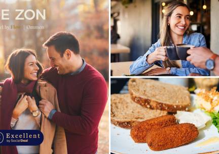 Wandel- of fietsarrangement incl. koffie/thee + gebak + 2-gangenlunch