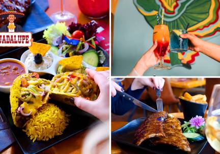 3-gangen keuzediner + nacho's met salsa bij Restaurant Guadalupe